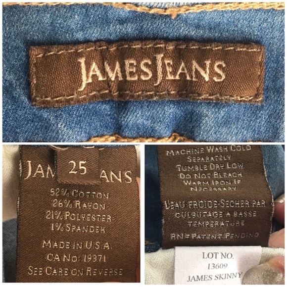 🏆HP🏆 James Jeans👖 “Fiore” Skinny Jeans Sz 25 - Picture 3 of 3